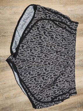 Calvin Klein Black & White Logo Print Athletic Shorts